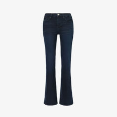 Расклешенные джинсы Le High Flare из эластичного денима с высокой посадкой Frame, синий