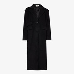 Однобортное пальто Seana с карманами и клапанами 4Th &amp; Reckless, черный