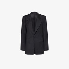 Однобортный шерстяной пиджак классического кроя Gabriela Coll G, черный