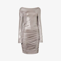 Облегающее мини-платье из эластичной ткани Pretty Lavish, серый