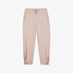 Спортивные брюки средней посадки Orthon из эластичной ткани с тисненым логотипом Ted Baker, розовый