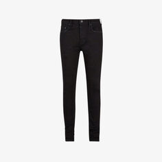 Зауженные джинсы-скинни из эластичного денима сигаретного цвета Allsaints, черный