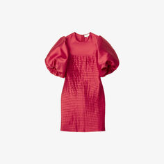 Тканое мини-платье Cleo с эффектом металлик By Malina, красный