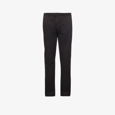 Зауженные брюки-чиносы зауженного кроя с поясом из эластичного хлопка Polo Ralph Lauren, черный