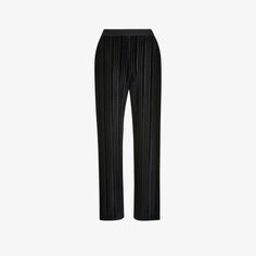 Широкие бархатные брюки Sarai со складками и высокой посадкой Whistles, черный