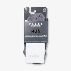 Трикотажные носки до середины икры RU4 Cool Run с абстрактным узором Falke Ergonomic Sport System, белый