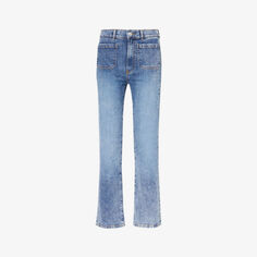 Прямые джинсы Alta из смесового денима с высокой талией и накладными карманами Jeanerica, цвет vintage 01