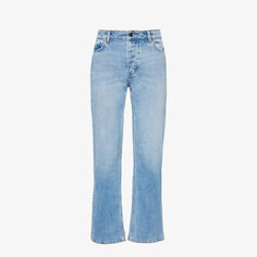 Зауженные джинсы из эластичного денима со средней посадкой Replay, синий