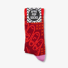 Носки из эластичного хлопка с графическим рисунком Afropop Socks, цвет exc / bhm