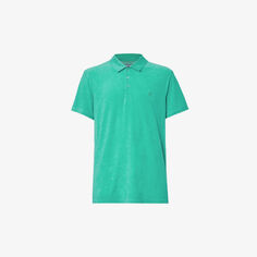 Рубашка-поло из смесового хлопка с вышивкой бренда Phoenix Vilebrequin, цвет vert tropezien