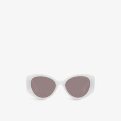 Солнцезащитные очки «кошачий глаз» из ацетата MU 03WS Miu Miu, белый