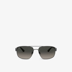 Солнцезащитные очки-авиаторы RB3663 в металлической оправе Ray-Ban, серый