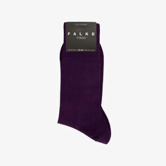 Носки из эластичного смесового органического хлопка с фирменным принтом Tiago, высотой до щиколотки Falke, цвет wine berry