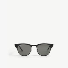 Солнцезащитные очки RB 3016 Clubmaster из ацетата Ray-Ban, черный