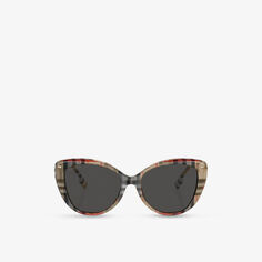 BE4407 солнцезащитные очки из ацетата в оправе «кошачий глаз» Burberry, коричневый