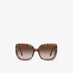 BE4323 Солнцезащитные очки Carol из ацетата в квадратной оправе Burberry, коричневый