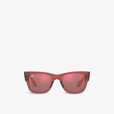 RB0840S солнцезащитные очки Wayfarer черепаховой расцветки Ray-Ban, розовый