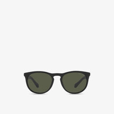 Солнцезащитные очки AR8149 в круглой оправе из ацетата ацетата Giorgio Armani, черный