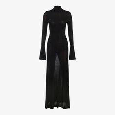 Платье макси эластичной вязки Sancha с открытой спиной House Of Cb, черный