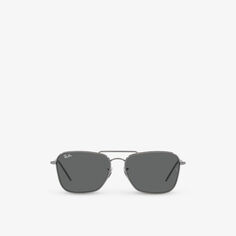 RBR0102S Солнцезащитные очки Caravan Reverse в квадратной оправе из бронзы Ray-Ban, серый