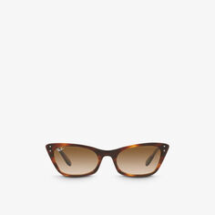 Солнцезащитные очки «кошачий глаз» RB2299 Lady Burbank из ацетата Ray-Ban, коричневый