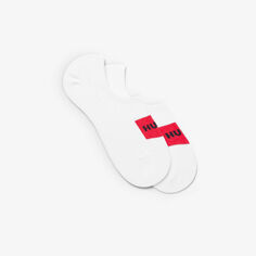 Комплект из двух носков длиной до щиколотки с логотипом из смесового хлопка Hugo, белый