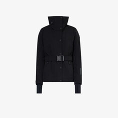 Куртка Hainet из эластичной ткани с воротником-воронкой Moncler Grenoble, черный
