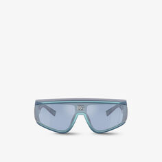 Солнцезащитные очки DG6177 в нейлоновой прямоугольной оправе Dolce &amp; Gabbana, синий