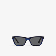 RB2283 Mr Burbank солнцезащитные очки из ацетата в прямоугольной оправе Ray-Ban, синий