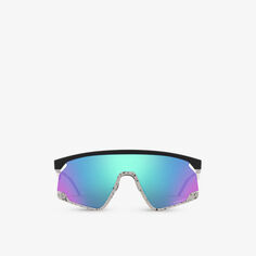 OO9280 Bxtr солнцезащитные очки из ацетата в прямоугольной оправе Oakley, черный
