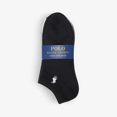 Набор из шести носков из эластичного джерси с вышитым логотипом Polo Ralph Lauren, цвет assorted