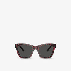 Солнцезащитные очки DG4384 в квадратной оправе из ацетата ацетата Dolce &amp; Gabbana, красный
