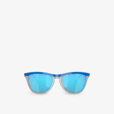 OO9289 Солнцезащитные очки Frogskins Hybrid в прямоугольной оправе из ацетата ацетата Oakley, синий