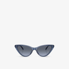 MK2195U солнцезащитные очки Harbour Island в ацетатной оправе «кошачий глаз» Michael Kors, синий