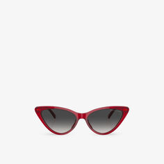 MK2195U солнцезащитные очки Harbour Island в ацетатной оправе «кошачий глаз» Michael Kors, красный
