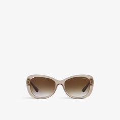VO2943SB нейлоновые солнцезащитные очки в оправе-бабочке Vogue, коричневый