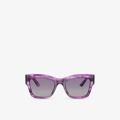 Солнцезащитные очки VO5524S в оправе-подушке из ацетата Vogue, фиолетовый