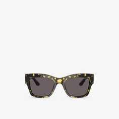 Солнцезащитные очки VO5524S в оправе-подушке из ацетата Vogue, желтый
