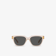 Солнцезащитные очки VO5512S в прямоугольной оправе из ацетата ацетата Vogue, розовый