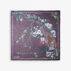 Тканый шарф Kerry с бахромой и графическим принтом Zadig&amp;Voltaire, цвет beyond