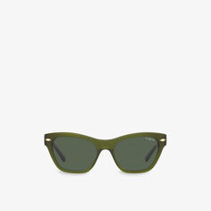 VO5445S солнцезащитные очки из ацетата в оправе «кошачий глаз» Vogue, зеленый