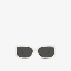 Солнцезащитные очки MK2165 Corfu в прямоугольной оправе из ацетата ацетата Michael Kors, белый