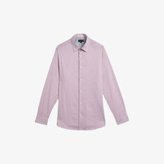 Рубашка Conifur стандартного кроя из хлопка стрейч Ted Baker, розовый