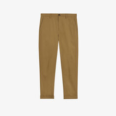 Прямые брюки карго из эластичного хлопка Ted Baker, коричневый