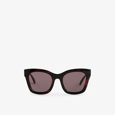 Солнцезащитные очки Showstopper из ацетата кошачьего глаза Le Specs, красный