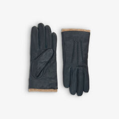 Кожаные перчатки Lorraine Dents, темно-синий