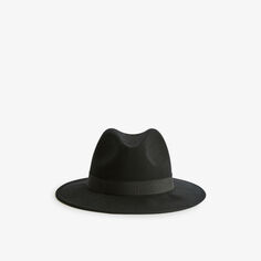 Шерстяная шляпа-федора Ashbourne Reiss, черный