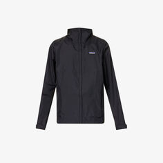 Куртка свободного кроя с капюшоном Torrentshell 3L и фирменной нашивкой из переработанного нейлона Patagonia, черный