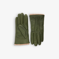 Кожаные перчатки Lorraine Dents, цвет sage
