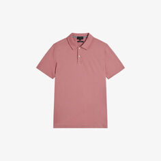 Рубашка-поло узкого кроя Zeiter из хлопка Ted Baker, розовый
